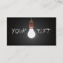 Suche nach glühlampe visitenkarten Beleuchten