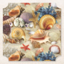 Suche nach muscheln untersetzer Ozean