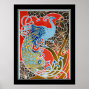 Suche nach vintager pfau poster Jugendstil
