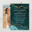 Suche nach aquamarine hochzeit einladungen Geode