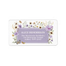 Suche nach lila hochzeit rücksende aufkleber Für sie