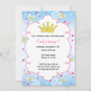 Suche nach prinzessin 1er geburtstag einladungen Blau