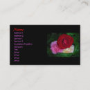 Suche nach arrangement visitenkarten Rose