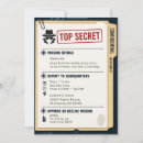 Suche nach spion einladungen Spionage party