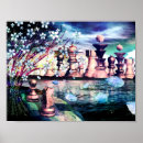 Suche nach schach spielen poster Abstrakt