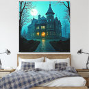 Suche nach spuk haus leinwandbilder Vollmond