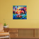 Suche nach delphin im ozean poster Blau