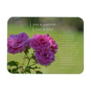 Suche nach liebe ist geduldig magnete Blumen