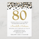 Suche nach eightieth einladungen Glitter