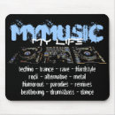 Suche nach musik ist leben mousepads Metall