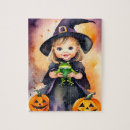 Suche nach niedliche hexe puzzle Halloween