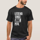 Suche nach legende seit 1974 tshirts Alt