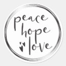 Suche nach hoffnung und liebe aufkleber Liebe der friedenserwartung