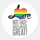 Suche nach liebe und hass aufkleber Regenbogen