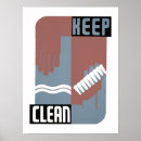 Suche nach sauberkeit poster Werbung