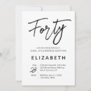 Suche nach vierzig und fabelhafte 40 einladungen Modern