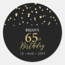 Suche nach 65 geburtstag aufkleber Gold