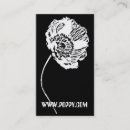 Suche nach mohnblumen visitenkarten Blumig