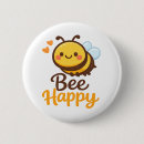 Suche nach bienen cartoon buttons Glücklich