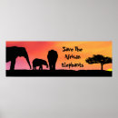 Suche nach elefant silhouette poster Tiere