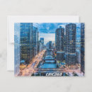 Suche nach chicago skyline postkarten Reise
