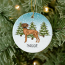 Suche nach rhodesian ridgeback hund ornamente Weihnachten