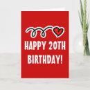 Suche nach 20 geburtstag karten Herz