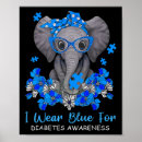 Suche nach elephant poster Blau