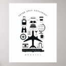 Suche nach flugzeug schwarz weiß poster Reise