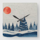 Suche nach winterlandschaft wanduhren Bäume