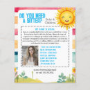 Suche nach babysitter flyer Kinderbetreuerin
