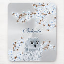 Suche nach weiße eule mousepads Blau
