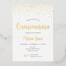 Suche nach rose gold foil einladungen Quinceanera