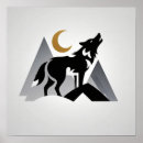 Suche nach heulender wolf poster Silhouette