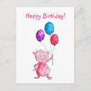 Suche nach rosa ballon postkarten Tier