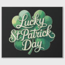 Suche nach st patricks tag geschenkpapier Vierblättriges kleeblatt