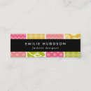 Suche nach patchwork visitenkarten Zickzack