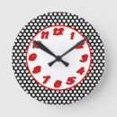 Suche nach rote punkte wanduhren Retro