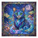 Suche nach mystische katze poster Grüne augen