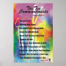 Suche nach zehn gebote poster Schrift