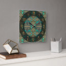 Suche nach zukunft poster wanduhren Blau