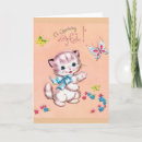 Suche nach vintage kitten karten Kindergeburtstagskarte