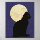 Suche nach katze und mond poster Illustration