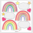 Suche nach wolke und regenbogen aufkleber Skurril