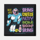 Suche nach burger magnete 10 titanen gehen cartoon