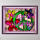 Suche nach solidarität poster Frieden