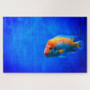 Suche nach flossen puzzle Blau