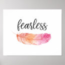 Suche nach furchtlos poster Aquarell