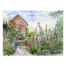 Suche nach hütte garten poster Aquarell