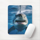 Suche nach weißer hai mousepads Ozean